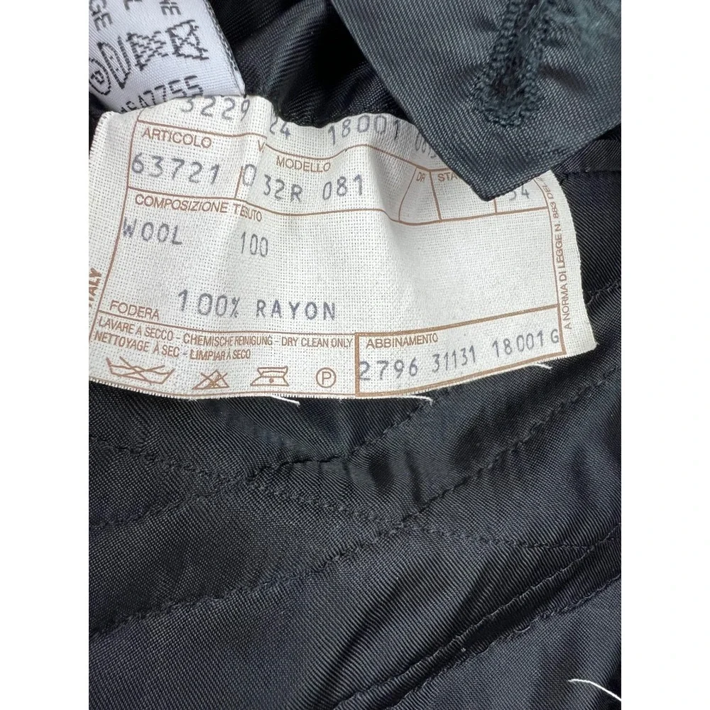 Pal Zileri Pull Blazer Mens 44 Black Wool 3 Button Sport Coat Made in Italy Good